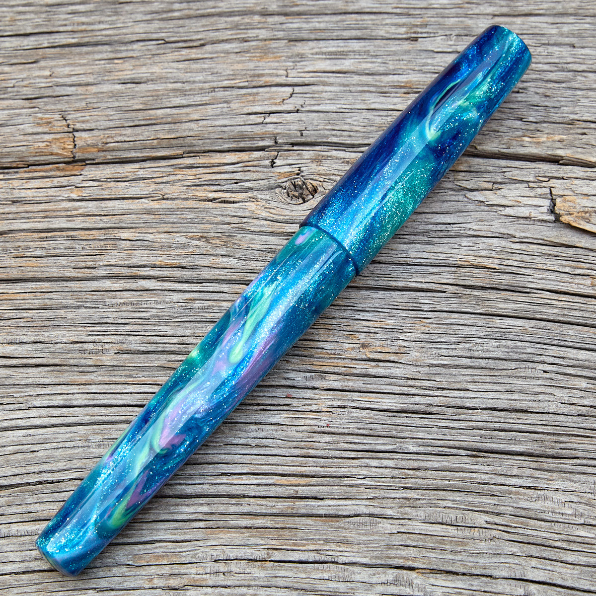 "Teal Agate XTR" Fountain Pen