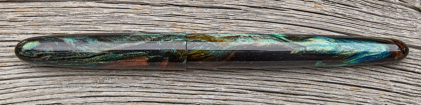 "Absinthe Abalone" Fountain Pen