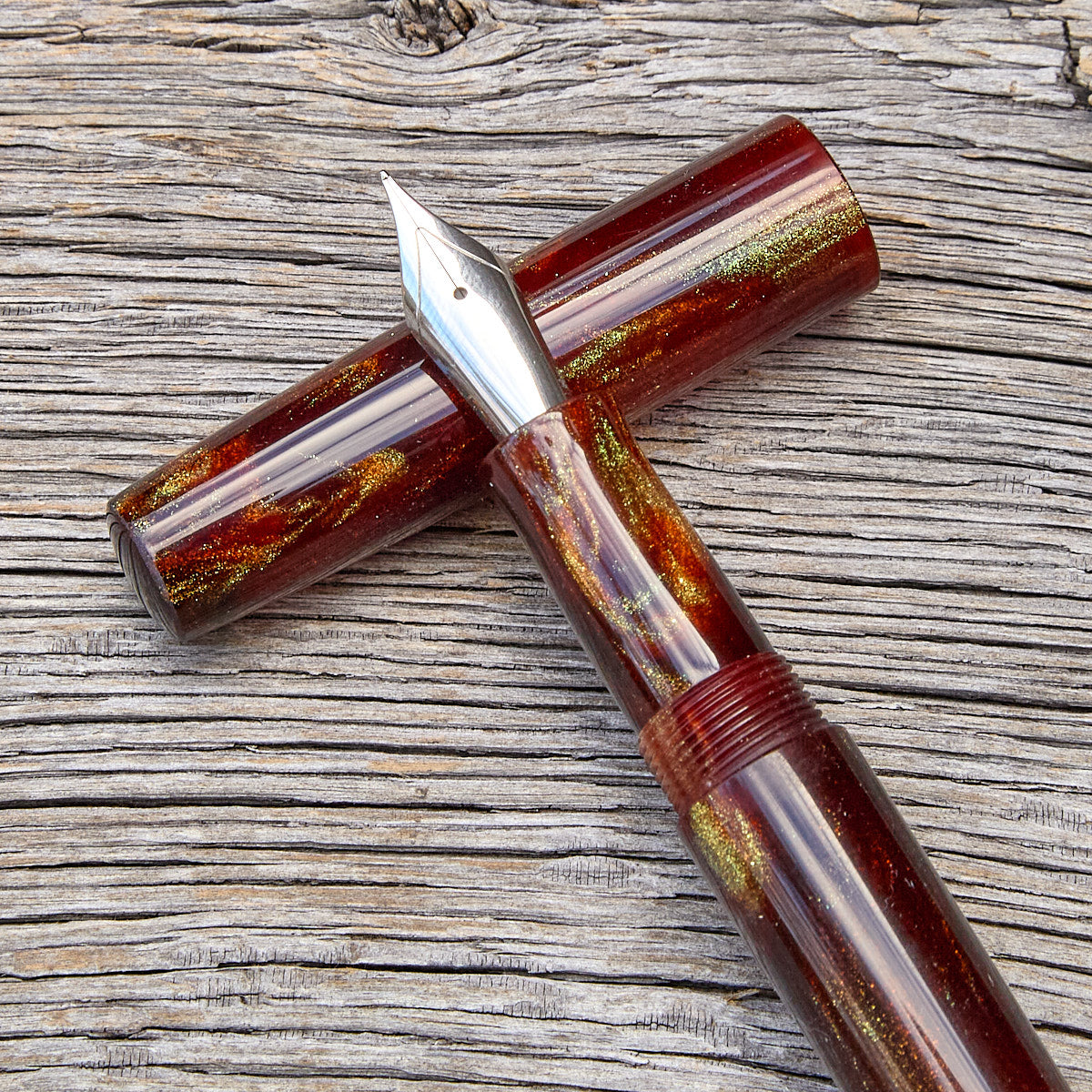 "Fire Agate" Fountain Pen