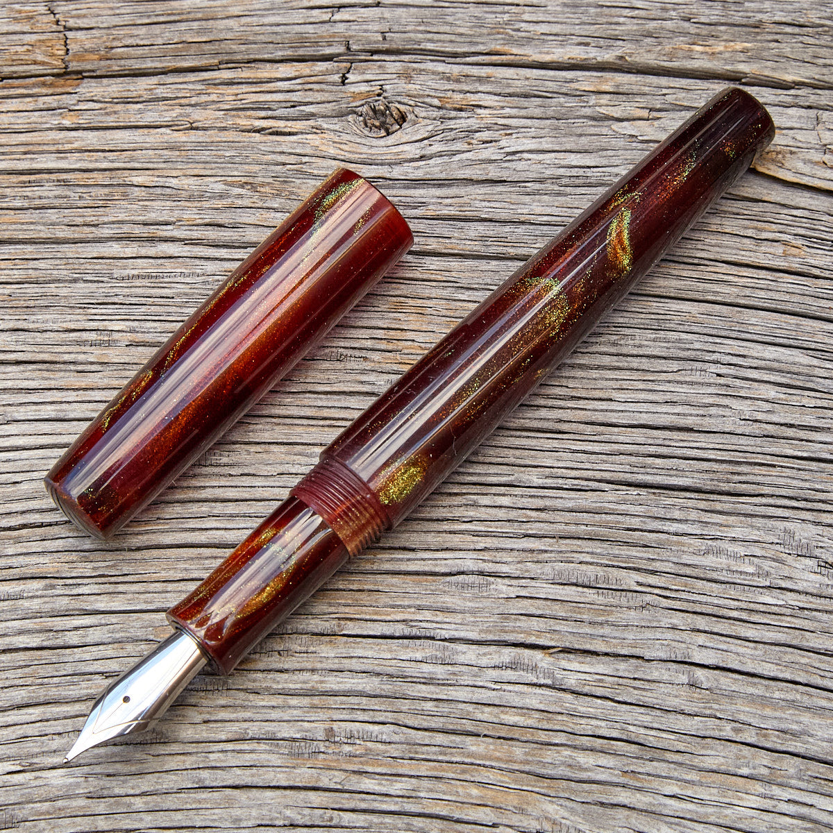 "Fire Agate" Fountain Pen