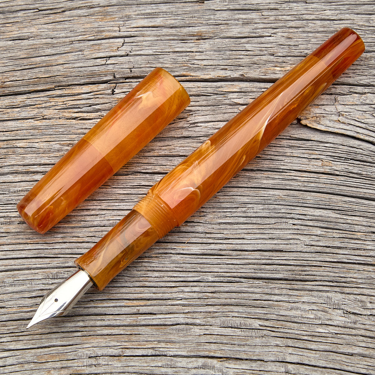 "Amber Convergence" Fountain Pen