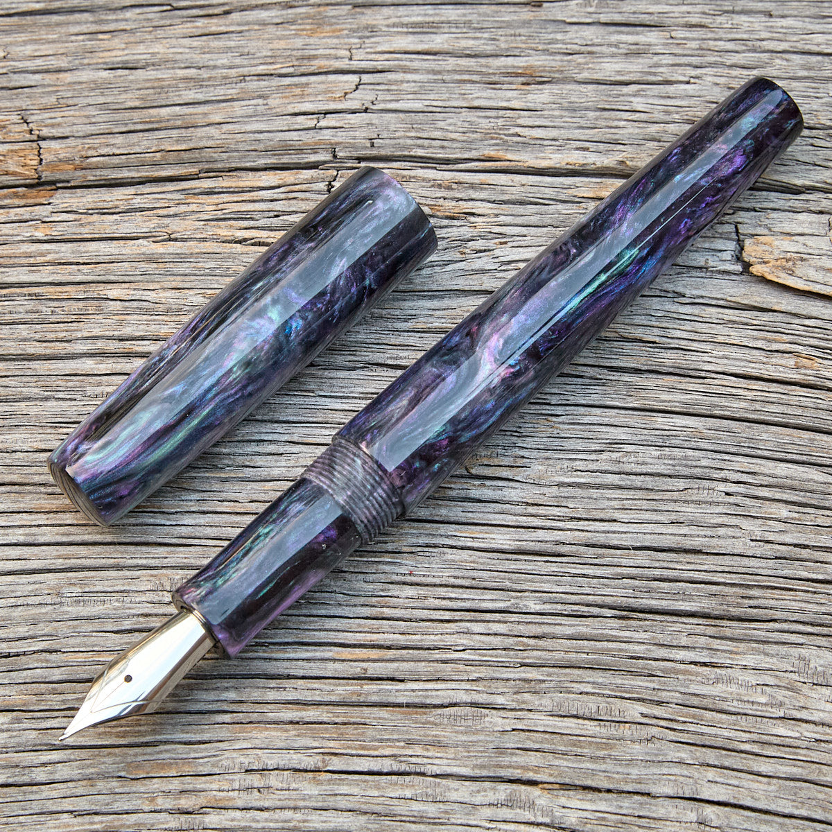 "Rainbow Obsidian" Fountain Pen