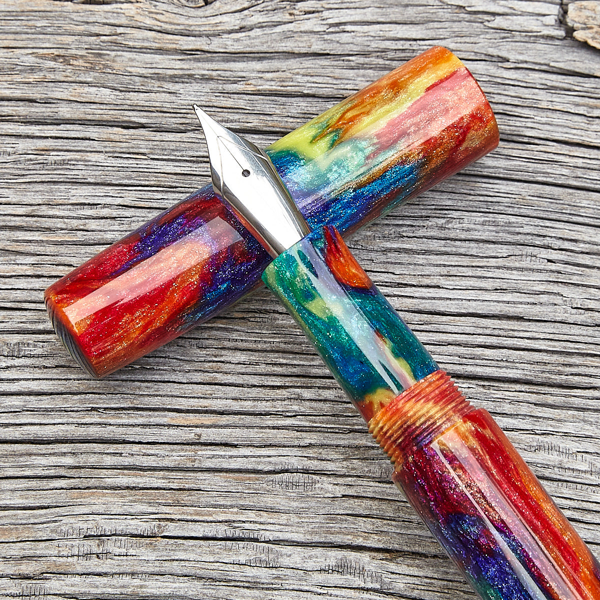 "Oil Slick" Fountain Pen