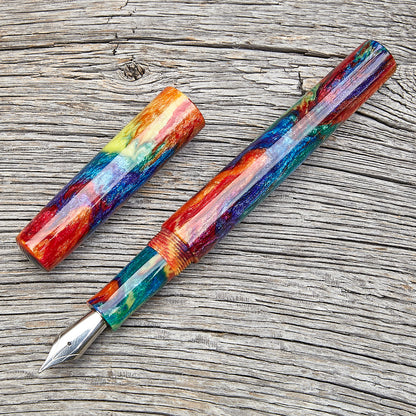 "Oil Slick" Fountain Pen