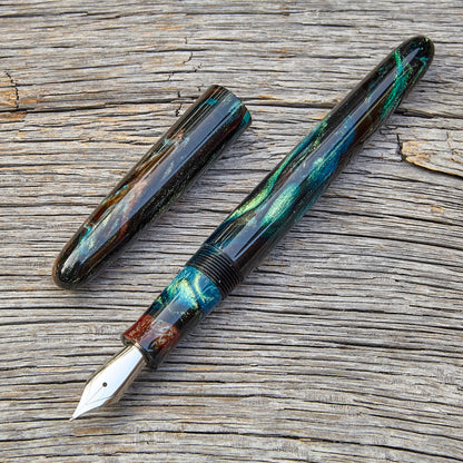 "Absinthe Abalone" Fountain Pen
