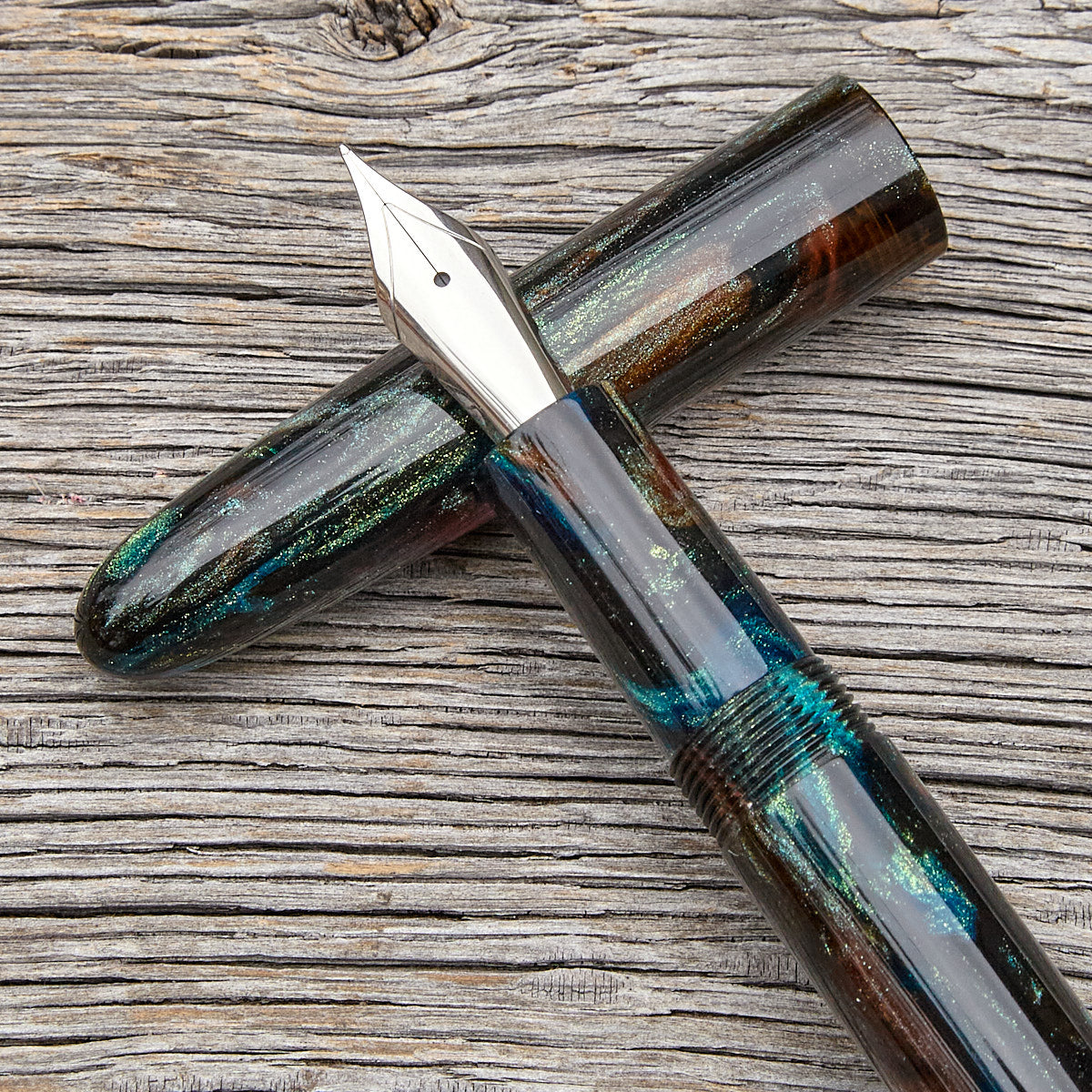 "Absinthe Abalone" Fountain Pen