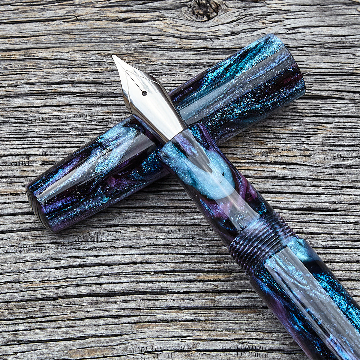 "Cotton Candy Abalone" Fountain Pen