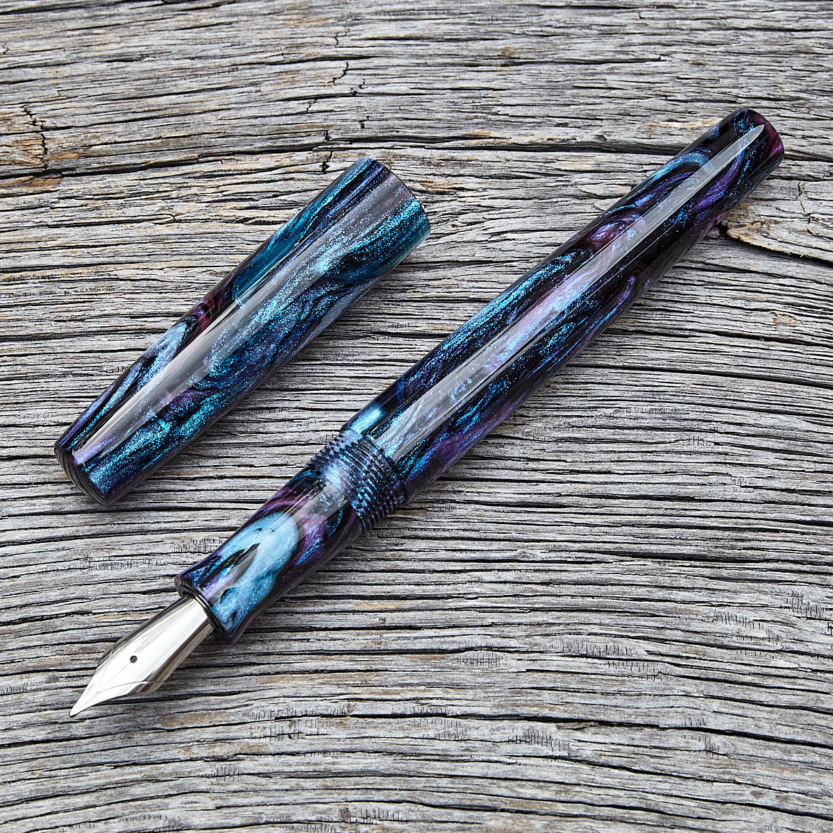 "Cotton Candy Abalone" Fountain Pen