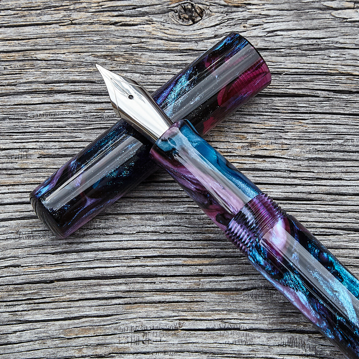 "Cotton Candy Abalone" Fountain Pen