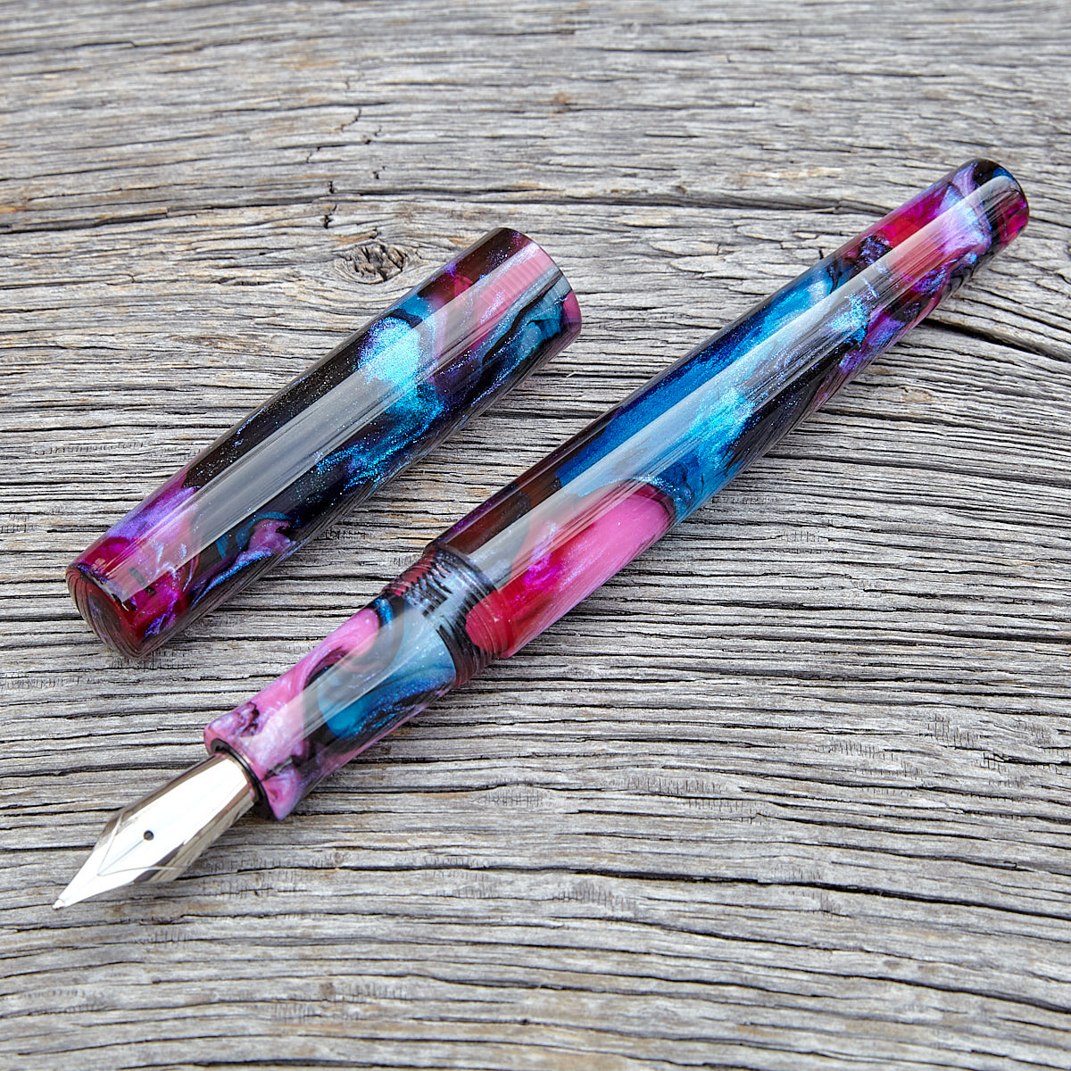 "Cotton Candy Abalone" Fountain Pen