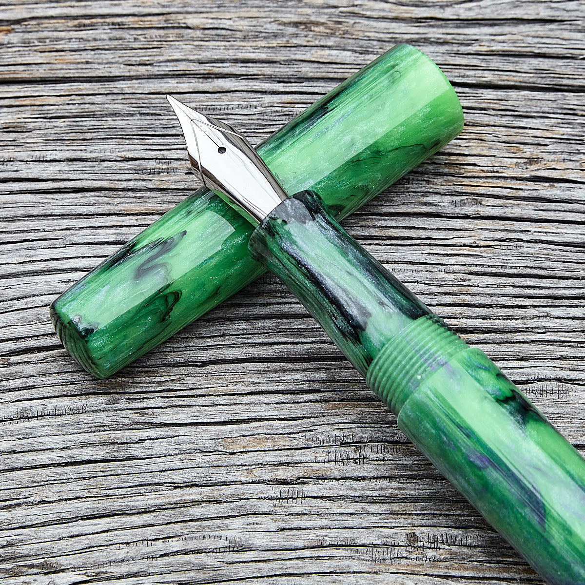 "Mad Science Green" Fountain Pen